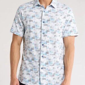 ROBERT GRAHAM Perez Classic Fit Woven Shirt in White Multi